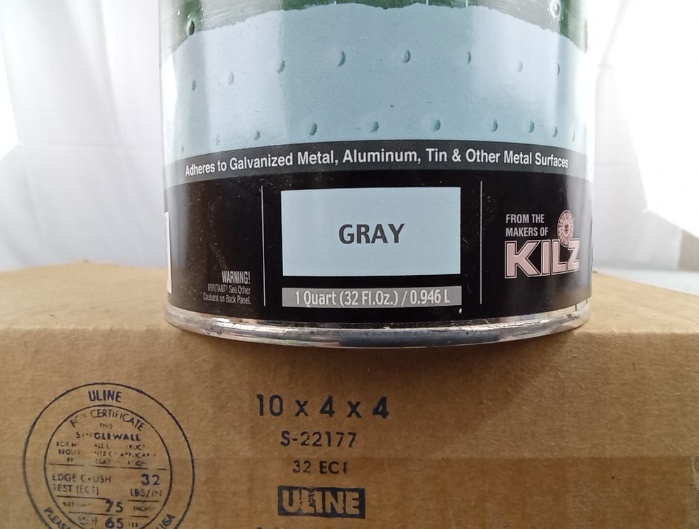 Hammerite Rust Cap Primer Galvanized Aluminum Gray 1 Quart Kilz
