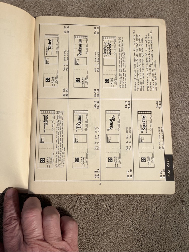 Freight Car Lettering Plan Book 1965 Good Condition
