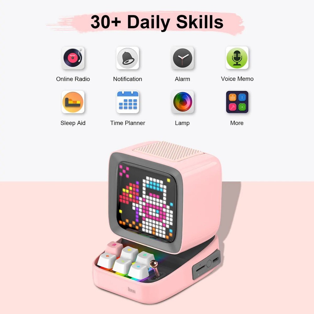 Divoom Ditoo Plus Retro Pixel Art Speaker & Alarm