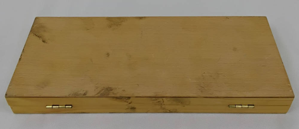 Digital Caliper Tool Metal w/ Wood Case Untested #Z5092
