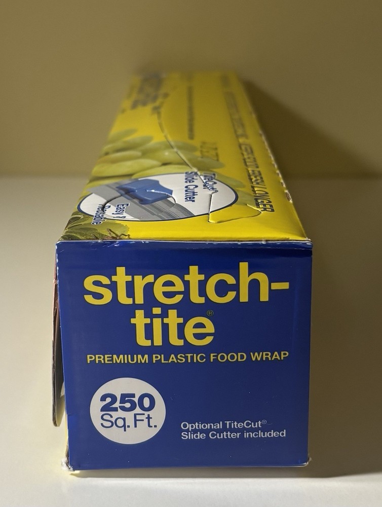 Stretch-Title Plastic Food Wrap: Slide Cutter/Extra Strong