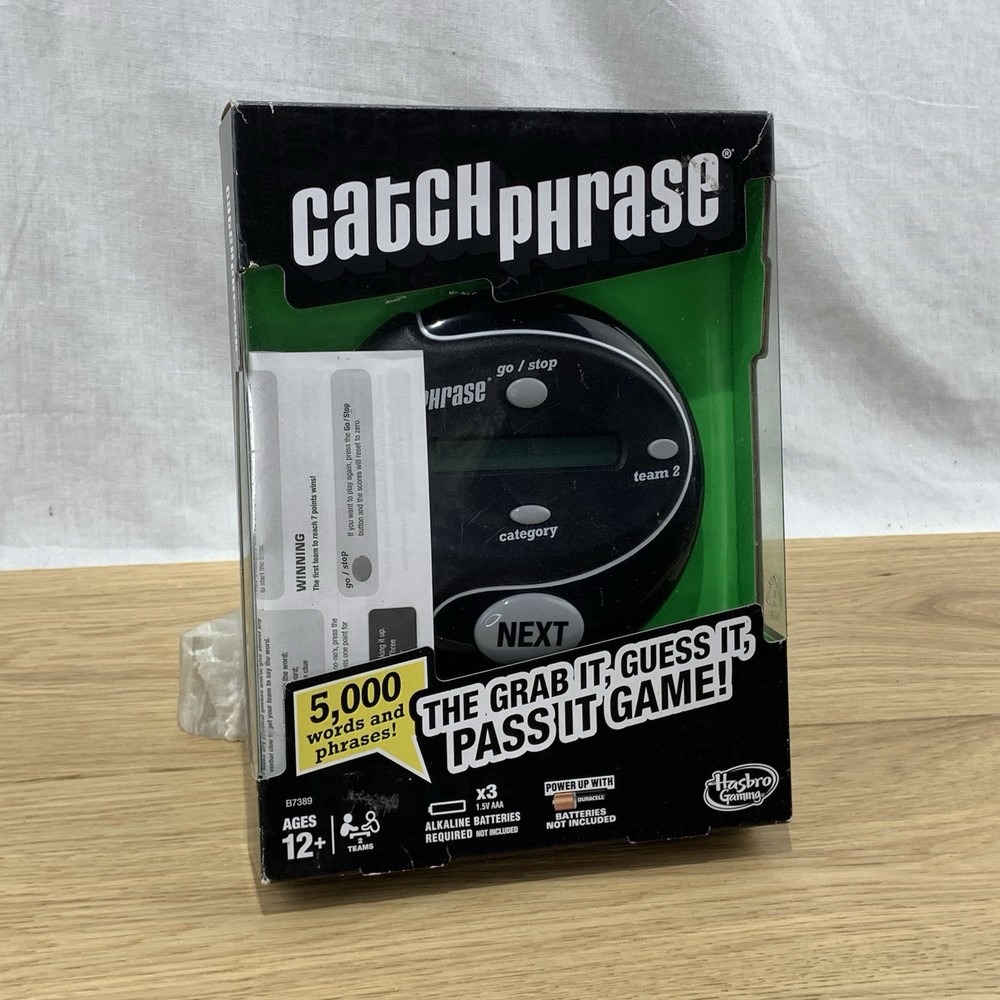 New Hasbro Gaming Catch Phrase Electronic Game, Open Box