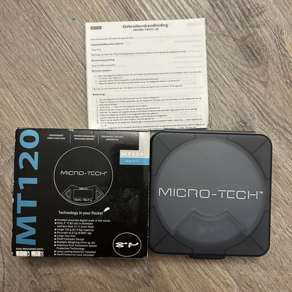 Retro 2000's Micro-Tech MT120 Digital Pocket Scale 120g x 0.1g