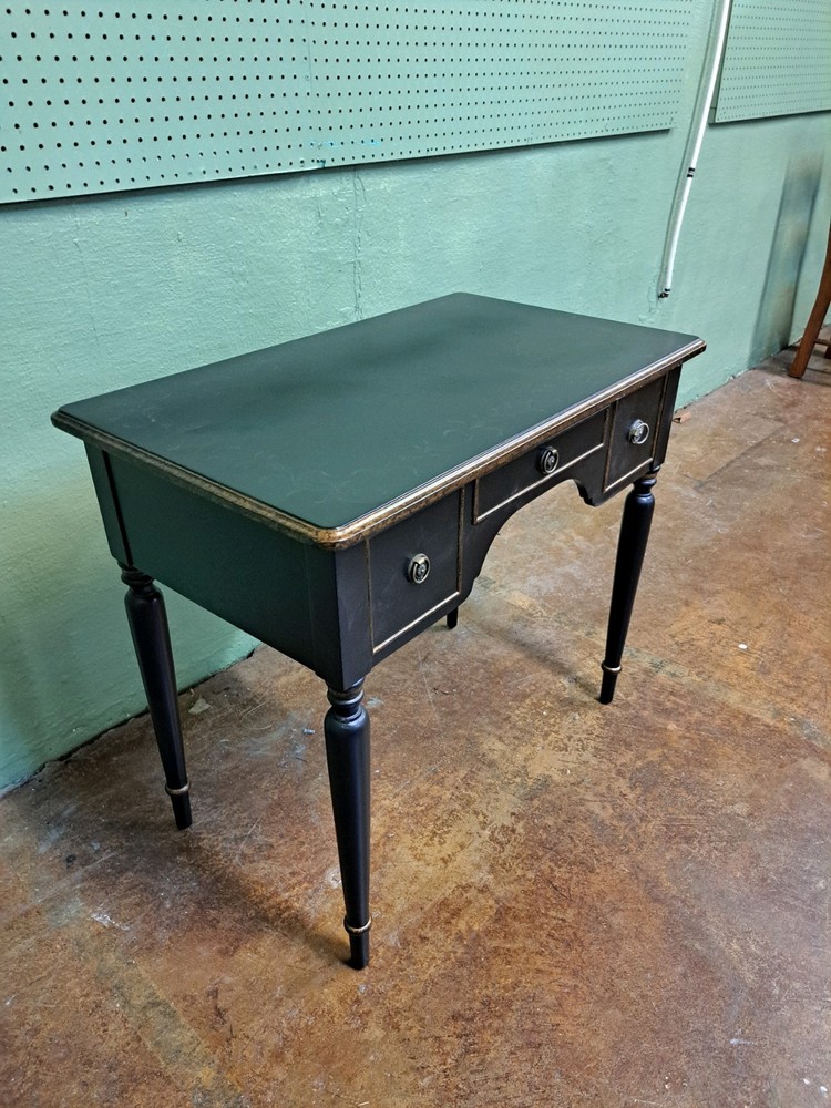 Contemporary Black and Gold Dressing Table 20thc