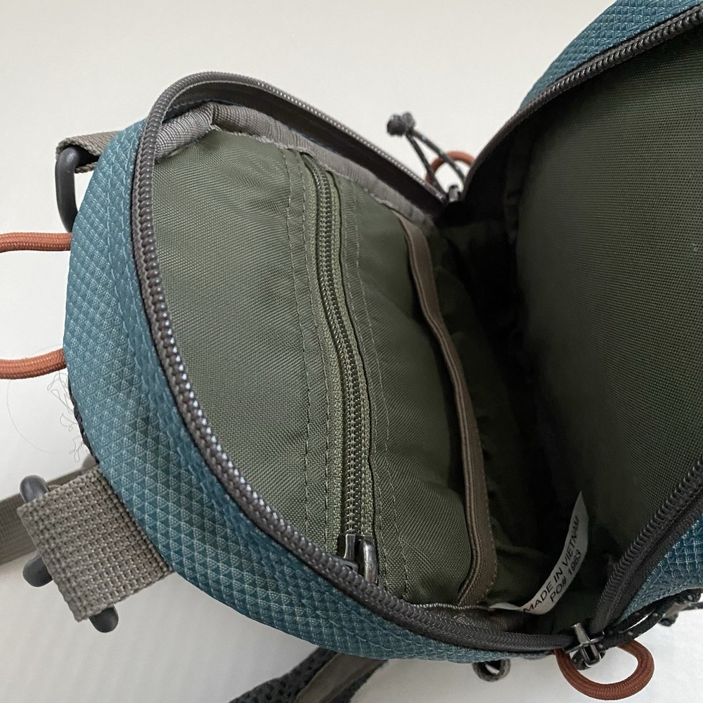 FISHPOND SAN JUAN Vertical Chest Pack Bag Multi-color Blue Excellent Condition
