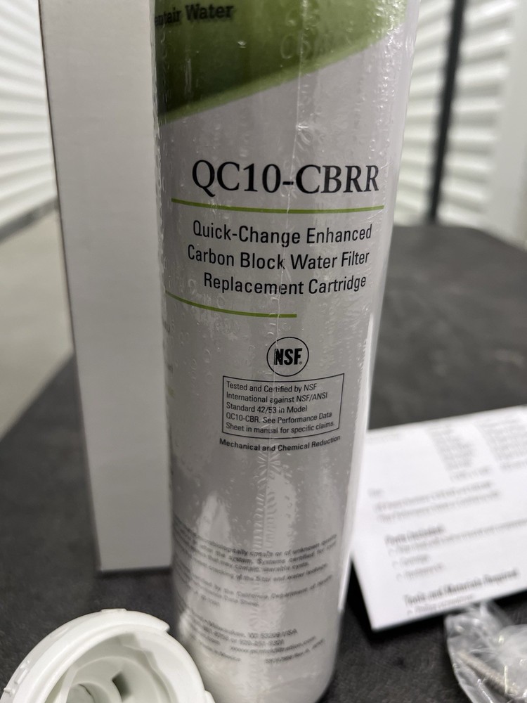 One Pentek QC10-CBRR Quick Change Premium Undersink Water Filter Cartridge