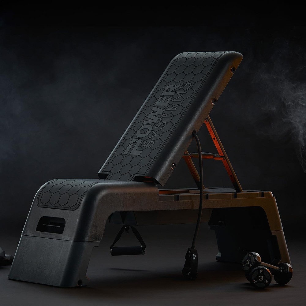 Power Systems Step Bench Aerobic Platform Adjustable Plyo Box Gym Deck