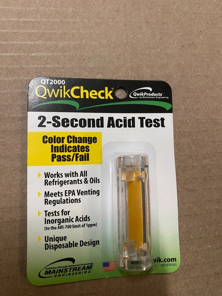 QwikProducts QT2000 QwikCheck Acid Test Kit