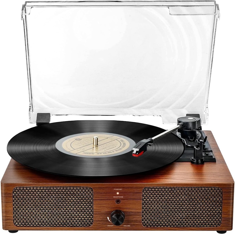 Tocadiscos Bluetooth Tocadiscos para Vinilo con Altavoces, Maleta vintage NEW