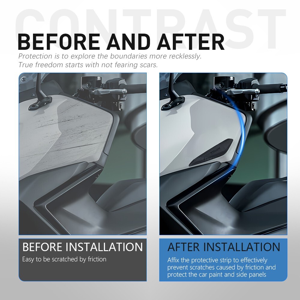 For Yamaha Tmax 560 Fairing Scratch Protector TMAX Tech MAX Decoration Strips