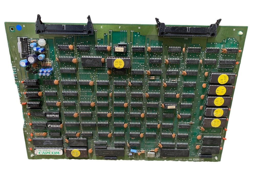 Vintage CAPCOM PCB Board Audio No. 09832 DAMAGED UNTESTED