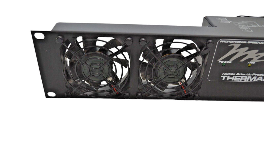 Middle Atlantic UQFP 4RT Quiet 4 Fan Panel With Thermistor Rack Cooling System