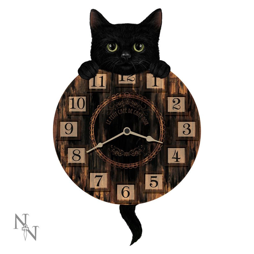 Nemesis Now Kitten Tickin' Cat Pendulum Clock