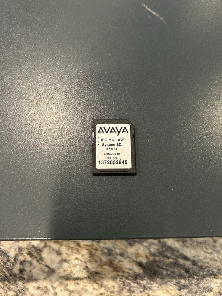 Avaya IP Office 500 V2 Control Unit Working With Card
