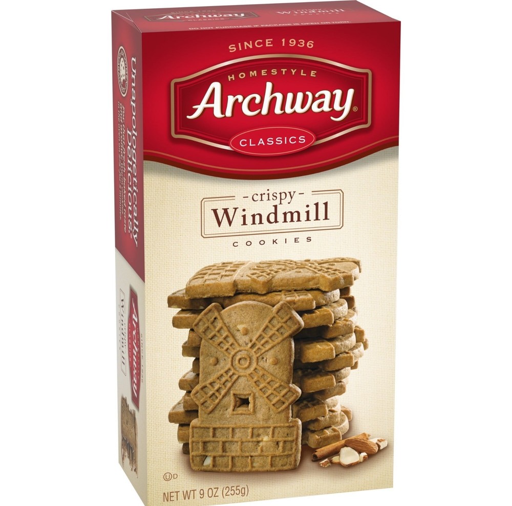Archway Crispy Windmill Cookies – 9 oz Box