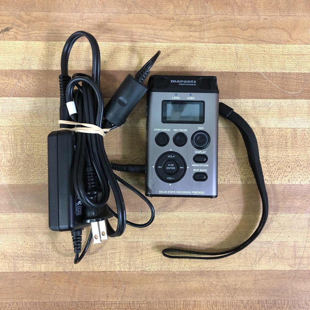 Marantz PMD620 Digital Handheld Recorder w/Power Adapter (WORKS)