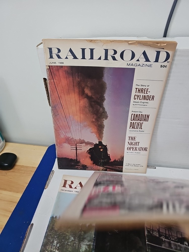 Railroad Magazines 1966 Incomplete 6 Issues Only.