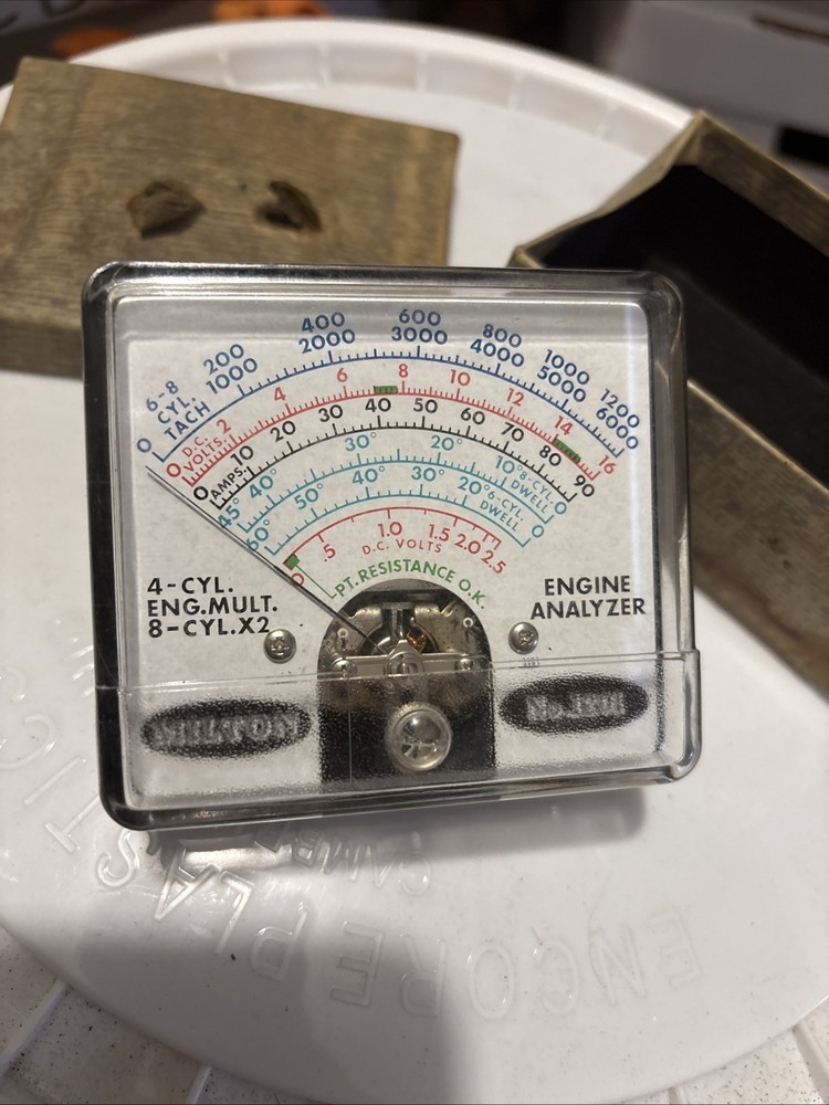 Vintage Milton 1201 Replacement Cartridge Meter For Portable Engine Analyzer NOS