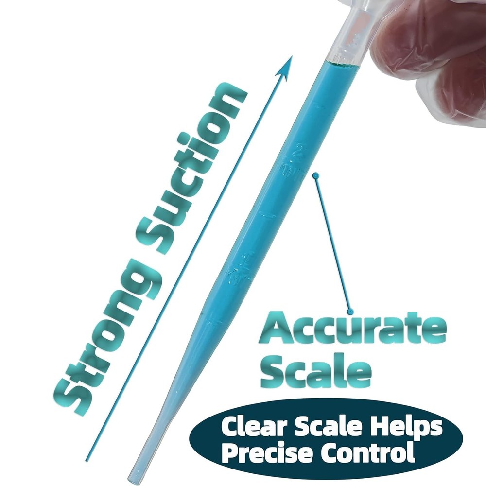 100 PCS 3ML s Dropper - Disposable Plastic Dropper for Accurate Liquid Transf...