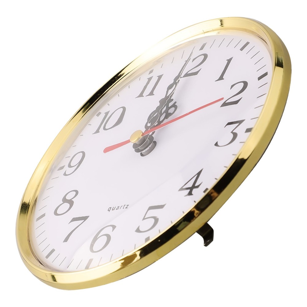 DIY 130MM Quartz Clock Insert Movement Miniature Arabic Numeral Replacement Gold