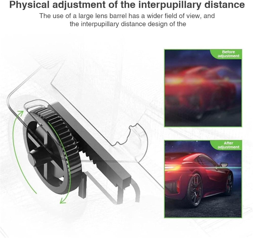 3D Virtual Reality VR Headset Goggles - 360° Panorama Anti-Blue Light Adjustable