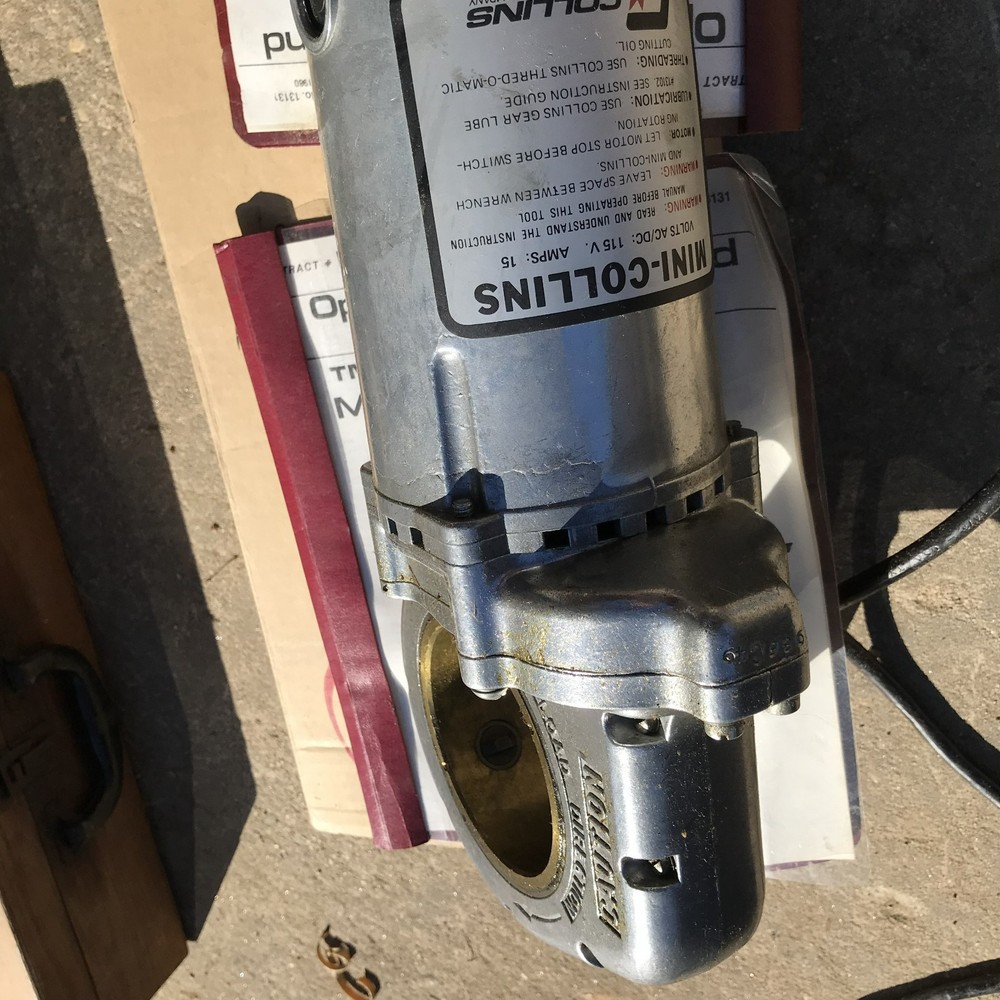 Collins Mini-Collins pipe Threader Threading Machine