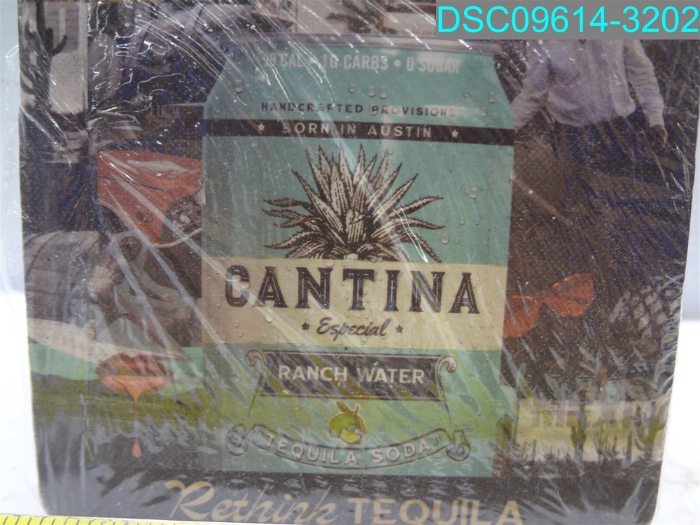 QTY=100: Tequila Designed Coasters Dual Sided Ranch Water