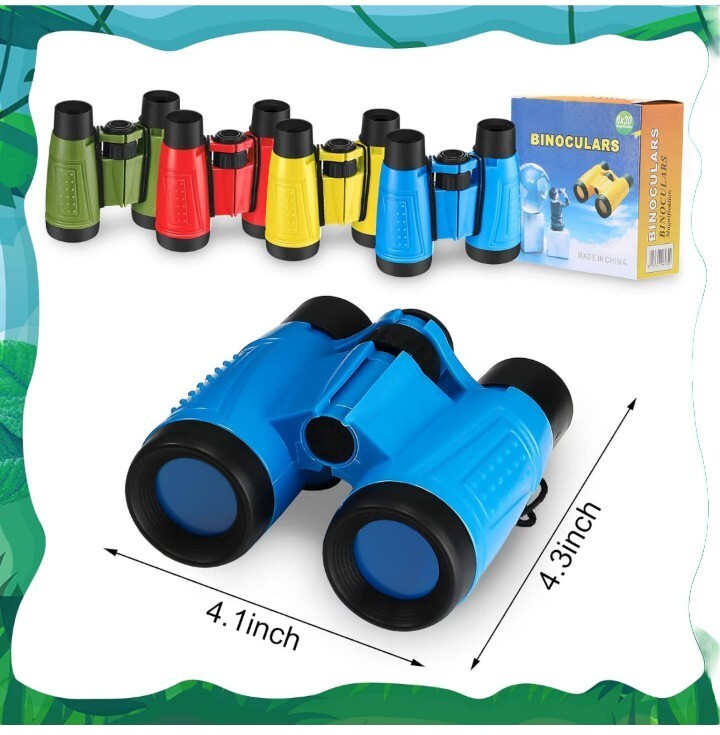 Yanhui Binoculars 6x30 Magnification Random Color 4 Pack