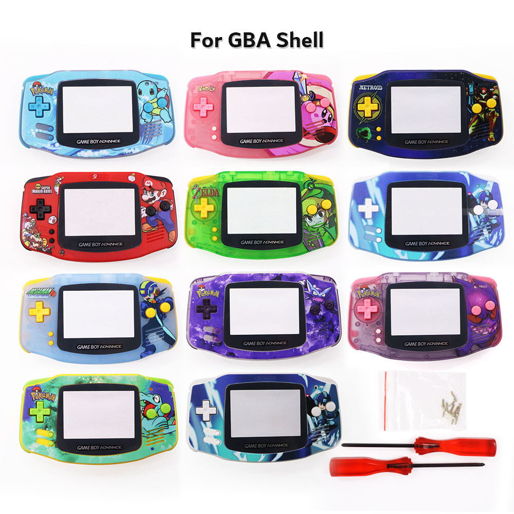 NEW Customized UV Printed Full Housing Shell Case Complete Kit for Nintendo GBA