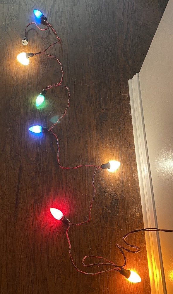 Kas-Kord Vintage Christmas Tree Lights with Original Box - See Description
