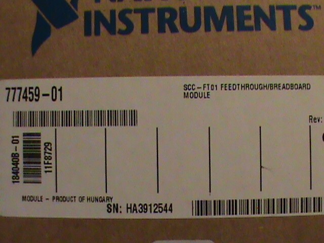 National Instruments SCC-FT01 Feedthrough Module