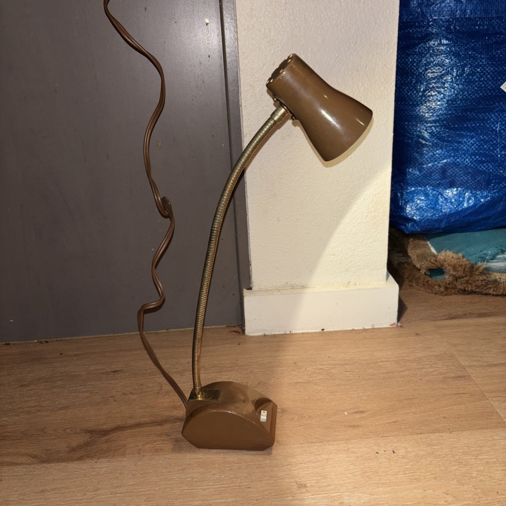 Antique Desk Lamp Adjustable Rare Works ￼