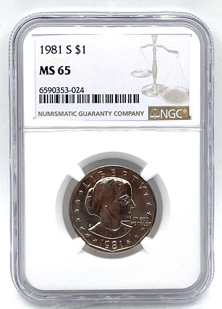 1981-S Susan B Anthony One Dollar NGC MS 65