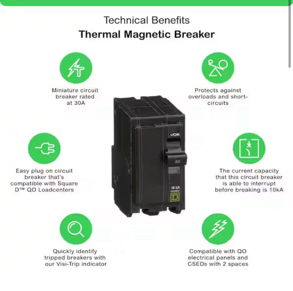 Square d 30-Amp 2-Pole Circuit Breaker