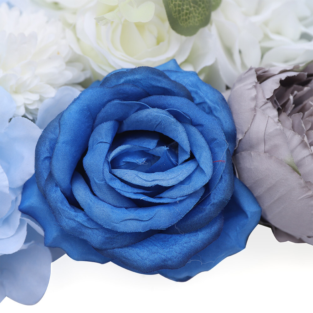 6x Artificial Flower Wall Panel Silk Rose Hydrangea Backdrop Wedding Party Decor