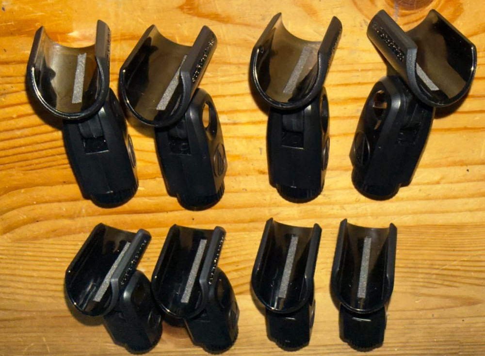 Audio Technica model AT8405A microphone clip - 8 of them
