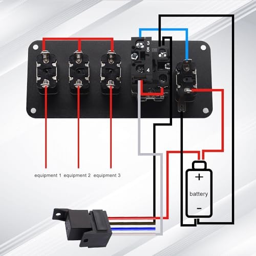 Push Start Ignition kit 12V 30A Race Toggle 5 in 1 Ignition Switch Panel