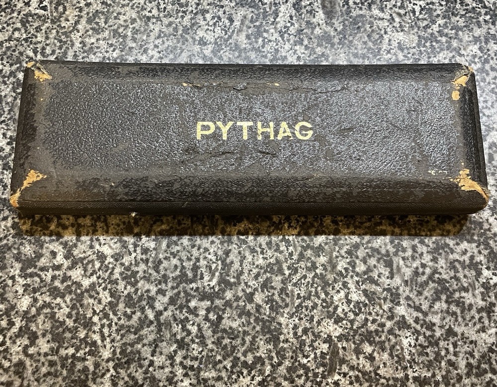 Vintage Pythag Engineering Compass Set Case Surveying Drafting