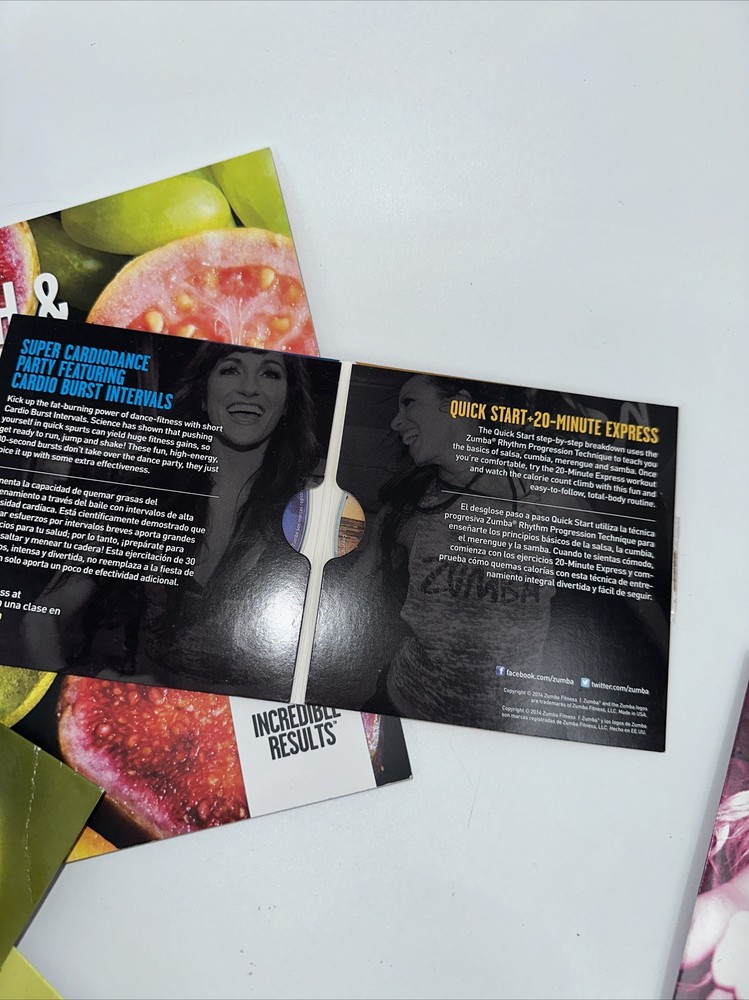 Zumba Transformation Kit 7 DVDs, Nutrition Book & Program Guide T98