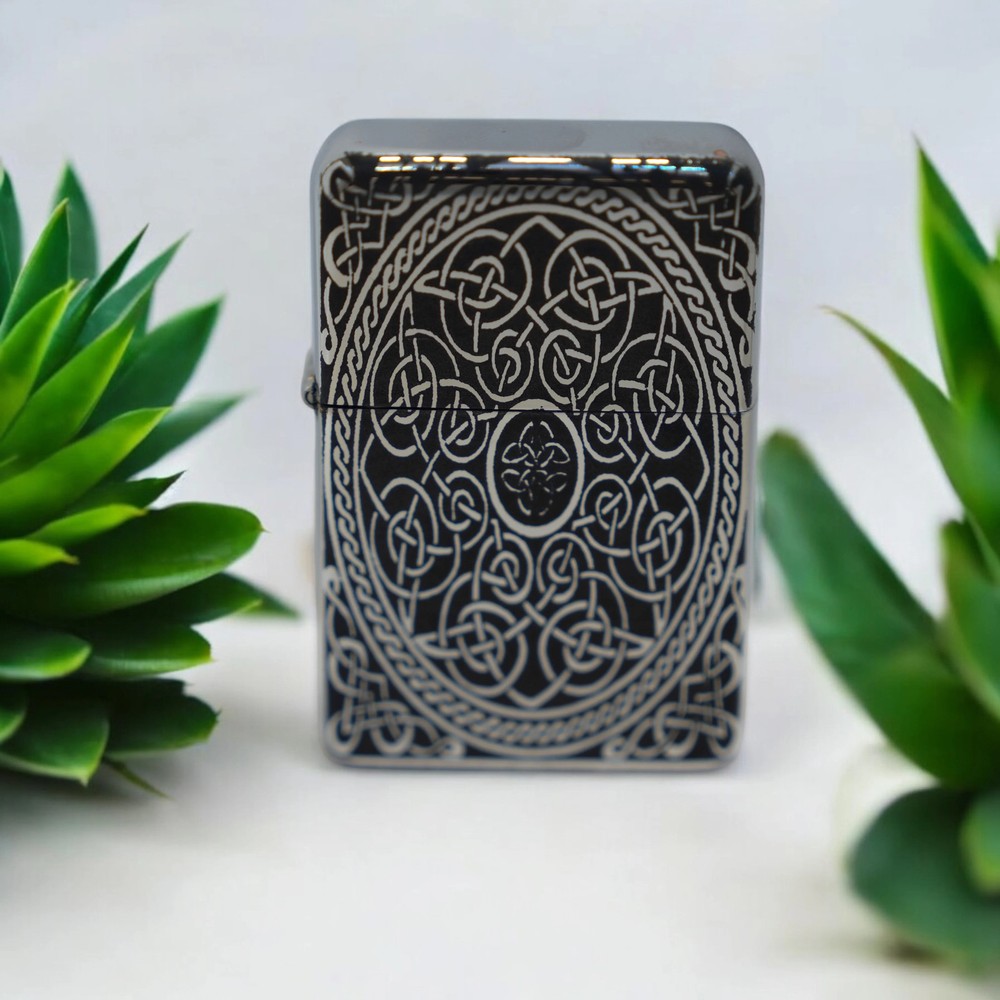 Lighter - Celtic Design High Polish Chrome