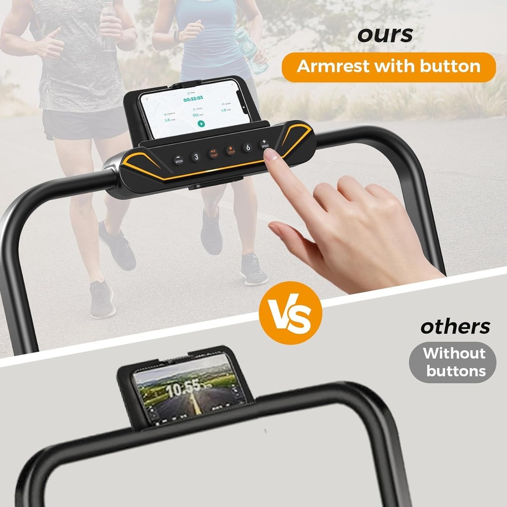 Home Electric Treadmill Folding Compact Walking Running Exercise Machine for Fit