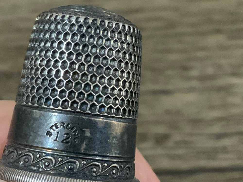 Three Sterling Silver Thimbles
