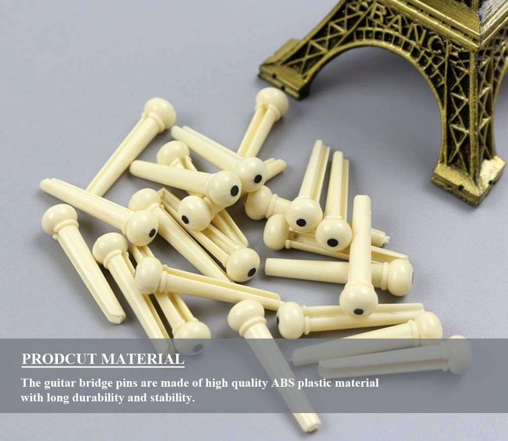 24pcs Guitar Bridge Pins with Bridge Pin Puller Remover