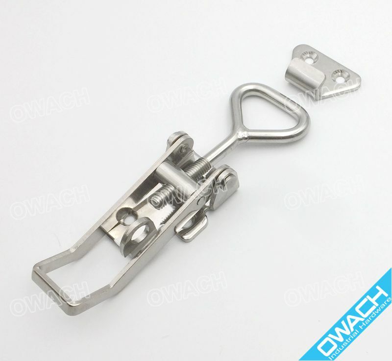 Stainless Steel Adjustable Toggle Latch Draw latch Catch with Lock-Hole