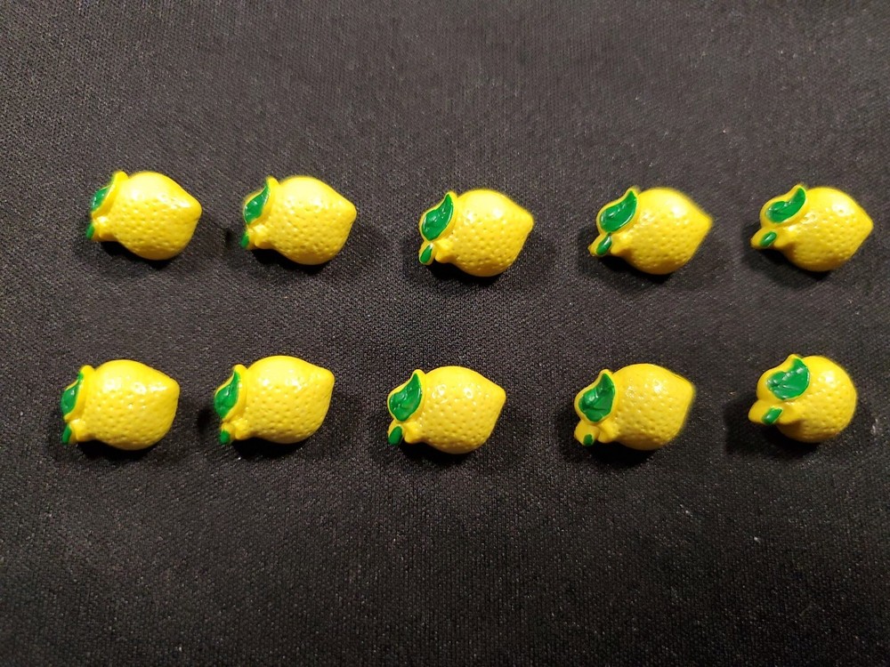 Shank Buttons  "Lovely Lemons" 10 peice pack