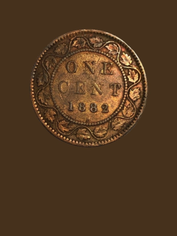 1882 H Canada Large One Cent Coin - Fine