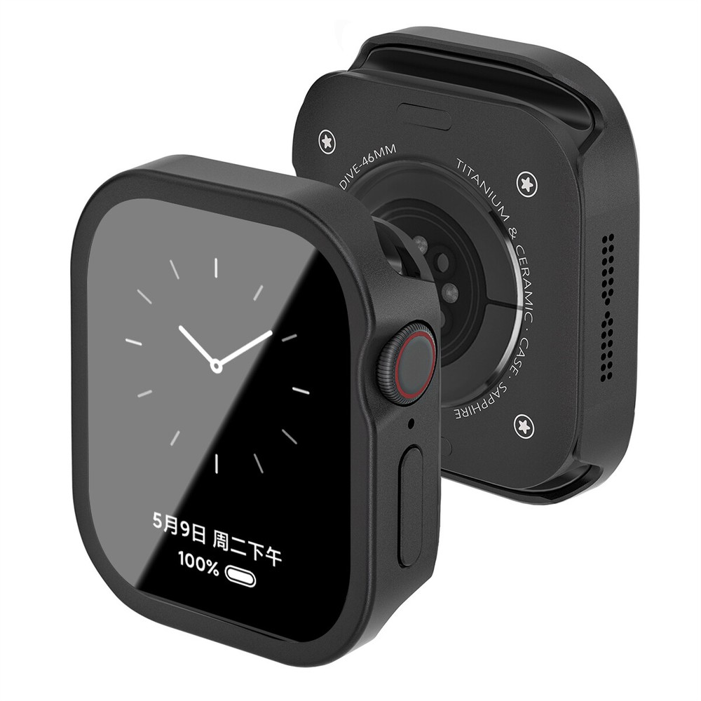 For Apple Watch Matal Case Built-in Screen Protector Back Cover Protective Cover