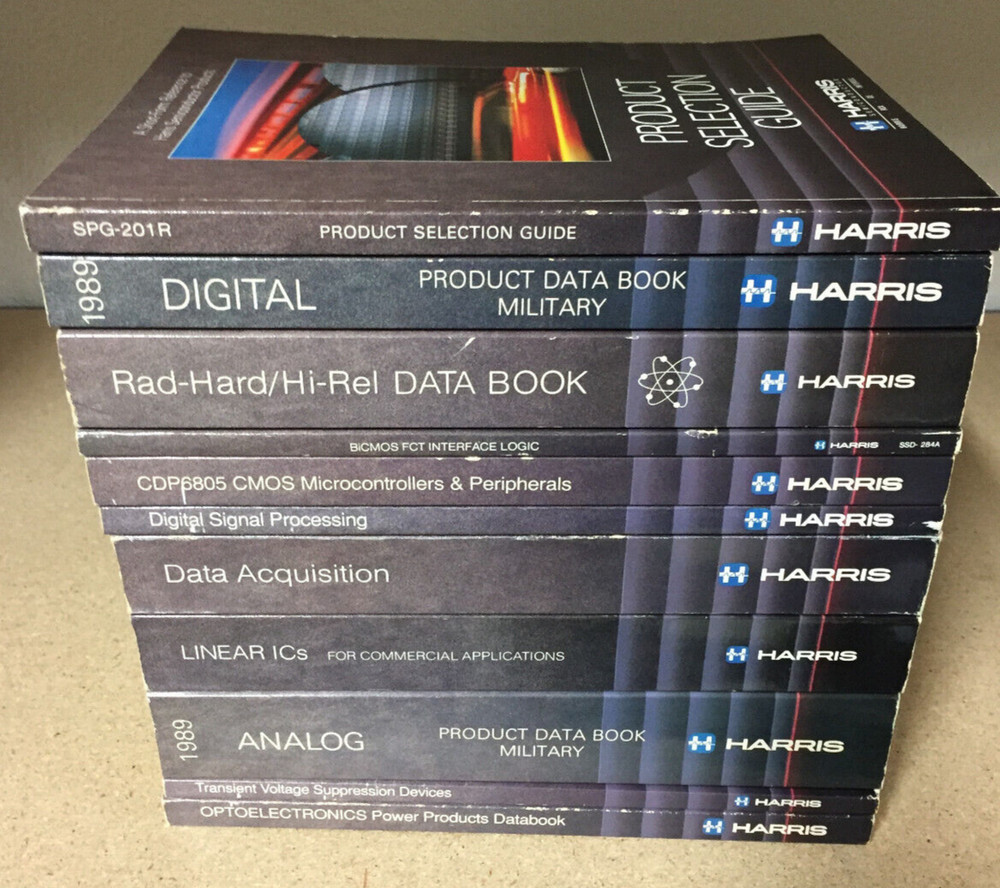 Data Book = Harris Semiconductor 11 Volume Library Set 1989/1990/1991 = Lot