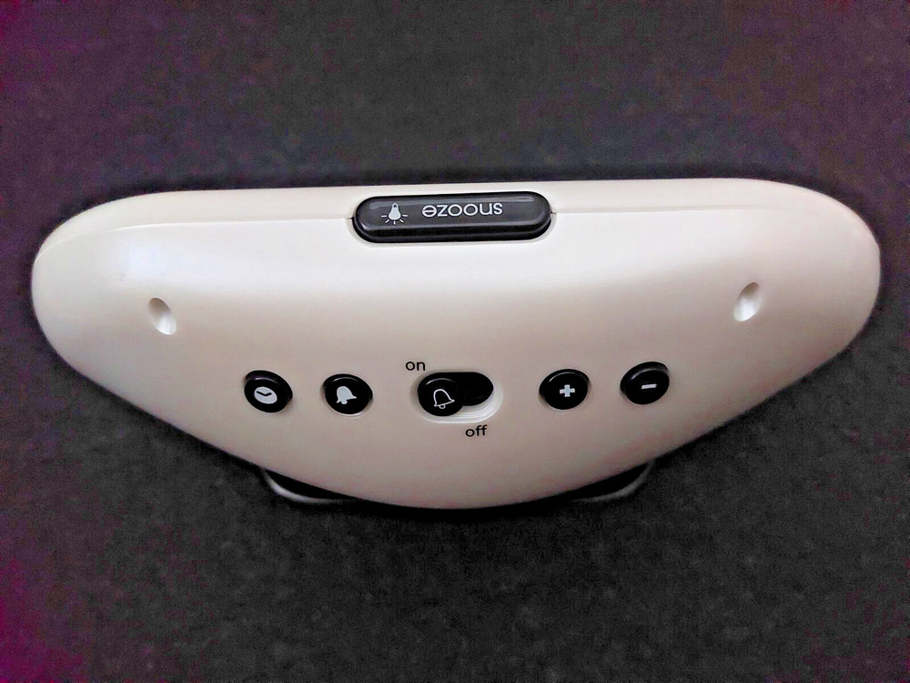 MICHAEL GRAVES DESIGN Postmodern Pearlized White LCD Display Alarm Clock & Date!