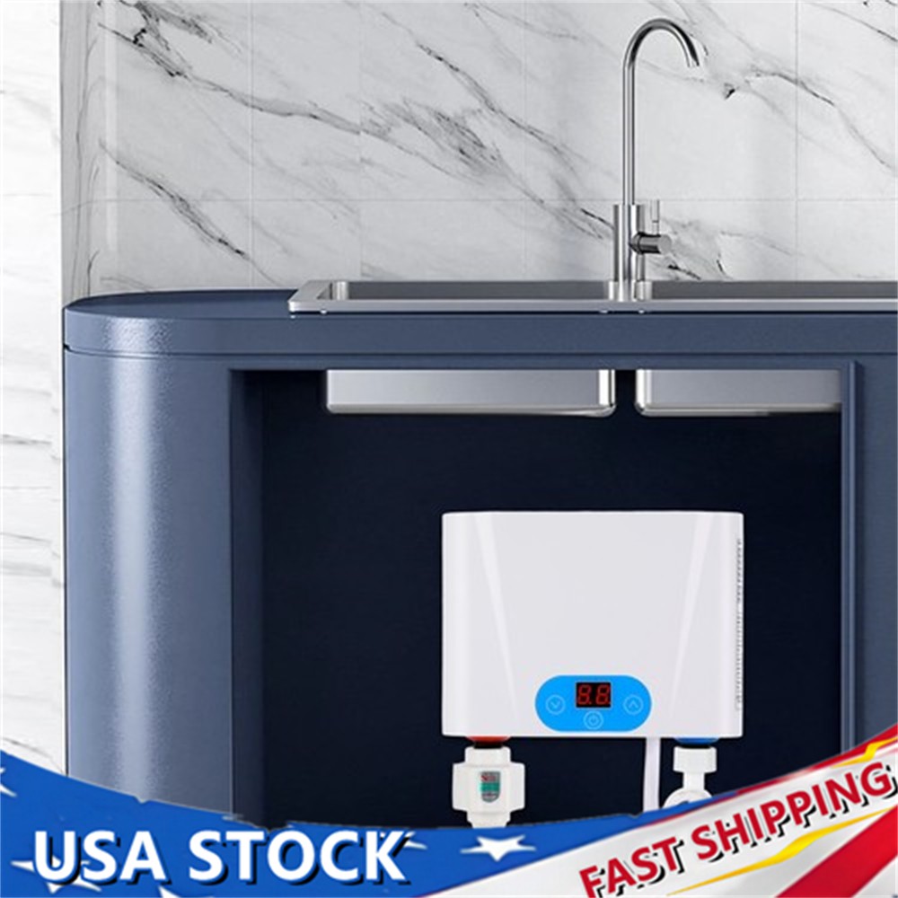 Electric Tankless Water Heater Instant Hot Shower Kitchen Heater 220V 5500W US